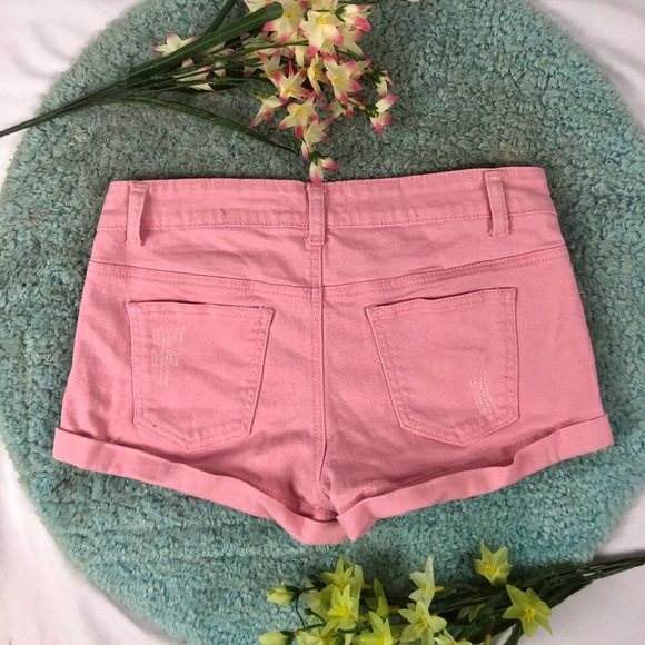 Colored jean shorts - Picture 2 of 5